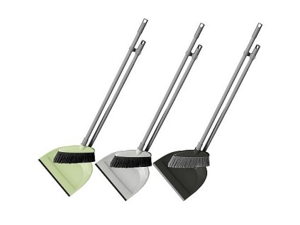 Lopatka se smetáčkem YORK, dlouhá rukojeť, gumový okraj