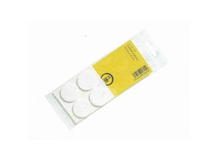 Podložka samolepící plstěná bílá 28mm, 6ks