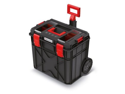 Kufr na nářadí s transp. kolečky X BLOCK LOG černý 546x380x510mm