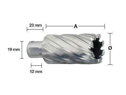 Prstencová vrtací korunka Milwaukee HSS průměr 16mm, délka 50mm