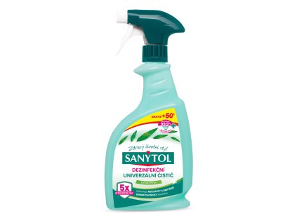 dezinfekce univerz.čistič EUKALYPTUS sprej 500ml+50% ZDARMA SANYTOL