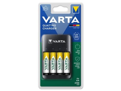 Varta 57652 QUATTRO AA/AAA nabíječka baterií na USB-C + 4xR6 2100mAh