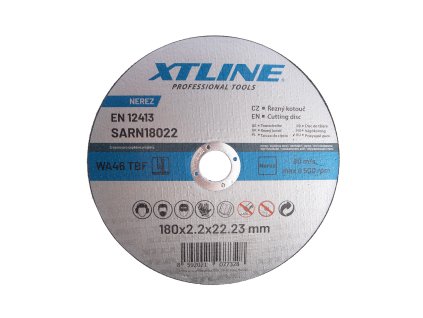 XTLINE Kotouč řezný na ocel / nerez | 180x2,2x22,2 mm