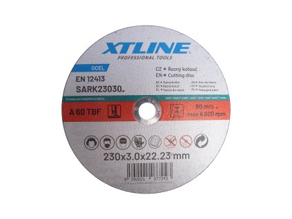 XTLINE Kotouč řezný na ocel | 230x3,0x22,2 mm