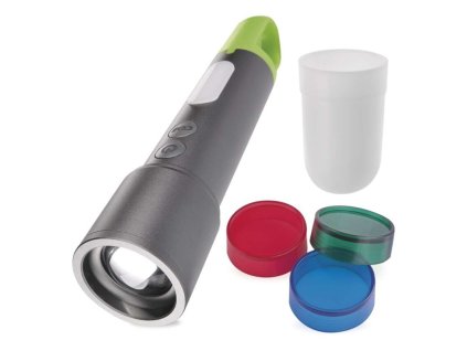 LED nabíjecí kovová svítilna, 600 lm, 1 200 mAh