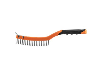 kartáč ocelový ruční 3x19, škrabka, rukojeť Nylon NEO tools