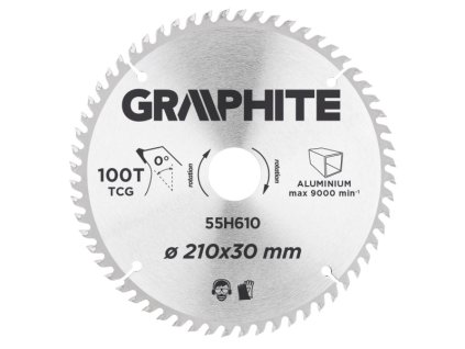kotouč pilový •210x30 mm, 100 zuby hlínk/dřevo Graphite
