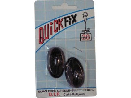 DIP - QUICKFIX háček samolepicí typ 1 - 2 ks - černý