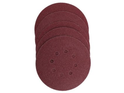 papír brusný kulatý 125 mm, P24, 5 ks., s 8 dírami, Graphite