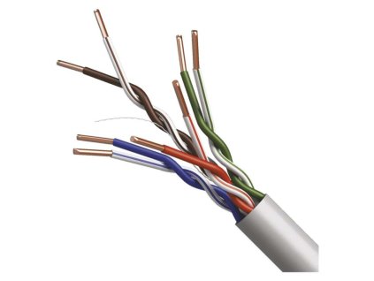 Datový kabel UTP CAT 5E PVC Basic, 100m