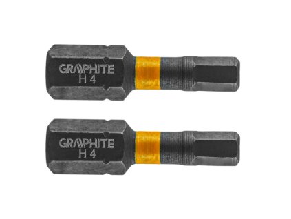 bit úderový HEX4 x 25 mm, 2 ks imbus Graphite