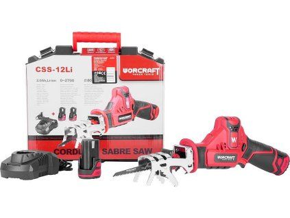 Aku ocasová pila Worcraft CSS-12Li, 12V