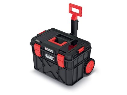 Kufr na nářadí s transp. kolečky X BLOCK LOG černý 546x380x400