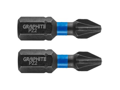bit úderový PZ2 x 25 mm, 2 ks Graphite