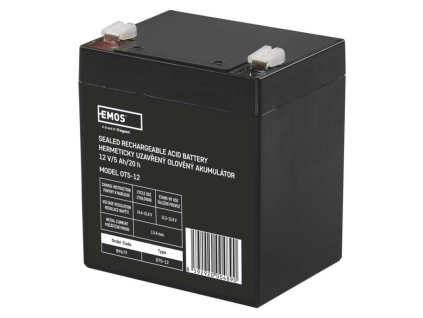 Bezúdržbový olověný akumulátor 12 V/5Ah, faston 6,3 mm