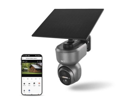 GoSmart venkovní otočná kamera IP-6000 OWL s 4G/LTE, šedá