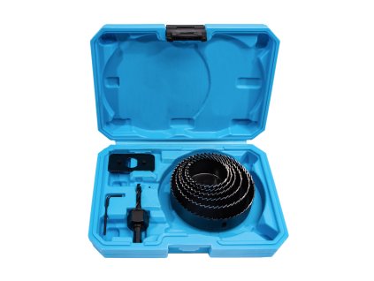 XTLINE Sada vykružovacích korunek 8 dílů | 51-102 mm, plastový box