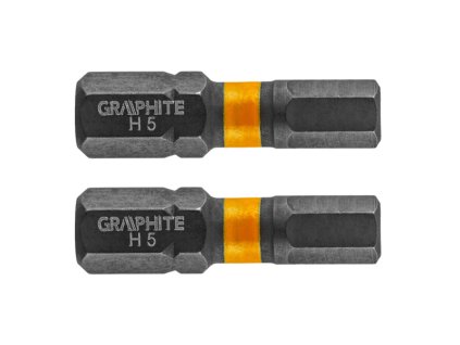bit úderový HEX5 x 25 mm, 2 ks imbus Graphite