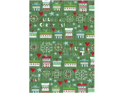 papír vánoční balicí 0,7x10m mix dekorů