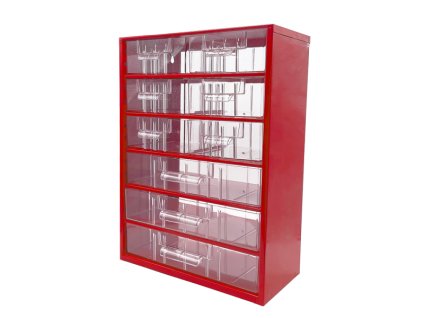 TOKOZ - Zásuvkový organizér 09 / 6M, 3L - RAL 3002 - Červená (6706)