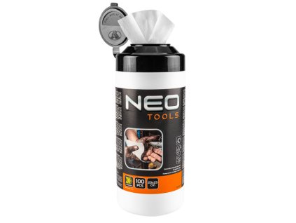 ubrousky čistící na ruce, povrchy a nástroje abrasiv,100ks,20x25 NEO tools