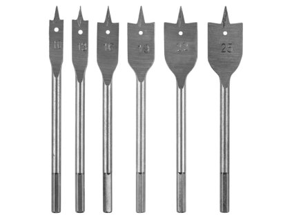 vrtáky do dřeva •10-25x152mm,6ks HEX plochý Graphite