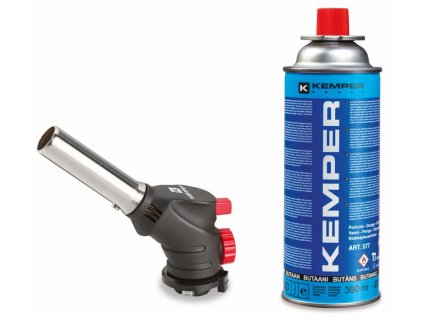KEMPER - Hořák piezo + plynová kartuše 390 ml (220 g)