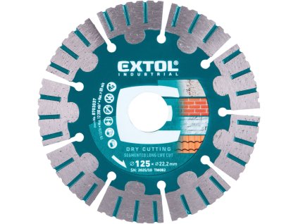 kotouč diamantový řezný segmentový Long Life Cut, suché řezání, O 125x22,2x1,9mm