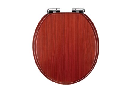 sedátko WC LYRA OŘECH,dýhovaná MDF,pomalu padající