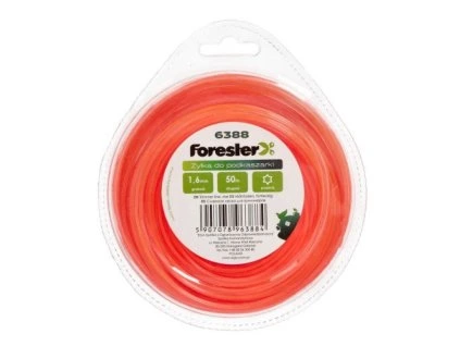 struna do sekačky 2,6mm/50m hvězda, 2 vrstvy Forester
