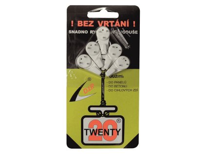 Háček UNIVERZAL bílý, blistr