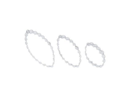 vykraj.cukroví OVÁL zoubk.sada 3díl.