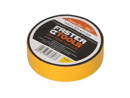 páska izolační žlutá 15mm x 10m Faster Tools