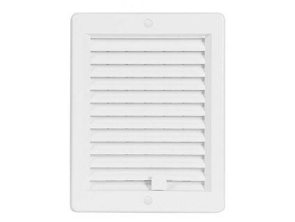 Větrací mřížka s rámečkem uzavíratelná 150x200 bílá