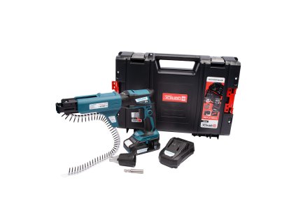 XTLINE Aku šroubovák na sádrokarton bezuhlíkový 18 V + baterie 2.0 Ah + nabíječka 2.4 A + box