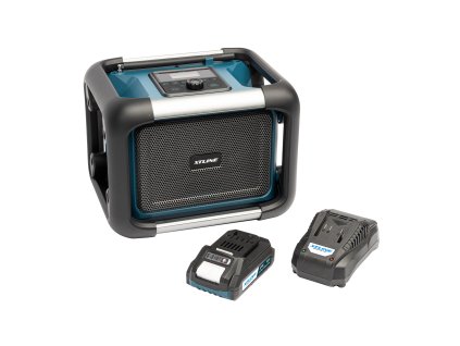 XTLINE Aku rádio 18 V + baterie 2.0 Ah + nabíječka 2.4 A
