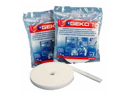 GEKO - Těsnění do oken samolepící molitan 20x6mm/ 8m - bílé