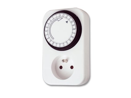 zásuvka mechanická spínací 24hod./15min, P20