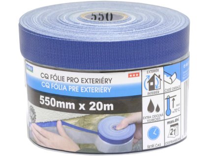 páska krycí exteriérová  55cmx20m samolepicí se zakrývací folií