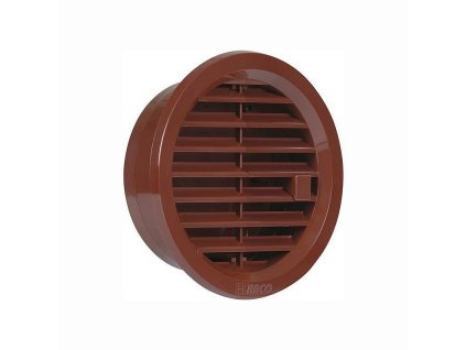 Větrací mřížka kruhová uzavíratelná 125 hnědá