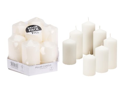 svíčka sada 7díl. BÍ