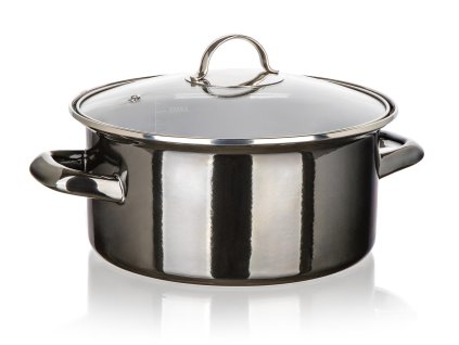 hrnec + skl.poklice pr.22cm 3,7l METALLIC Black