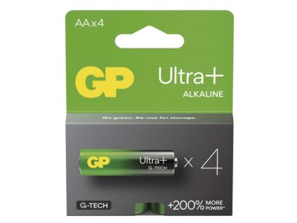 GP alkalická baterie Ultra Plus AA (LR6) 4PP