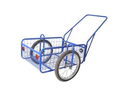 vozík PEGAS, komaxit, 450x640x280(1320)mm, nosnost 100kg