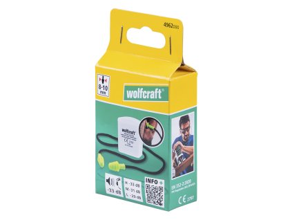Wolfcraft Wolfcraft Špunty do uší se šňůrou 4962000