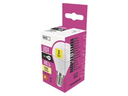 LED žárovka Classic Mini Globe / E14 / 5 W (40 W) / 470 lm / teplá bílá