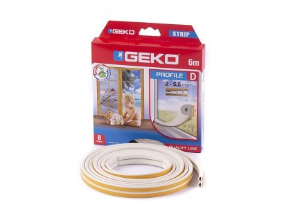 Těsnění "D" 9x6mm-6m bílé (2x3m)