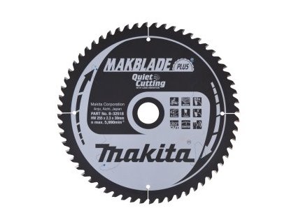 Makita B-32518 kotouč pilový dřevo MAKBLADEplus 255x2.3x30mm 60Z = old B-08682