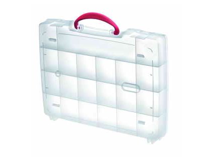 Plastový organizér 325x255x56mm - 21 pozic s držadlem