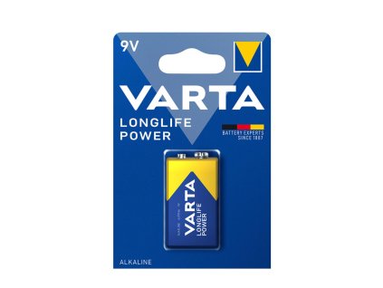 baterie 9V, 6LR61 alkalická Longlife Power VARTA